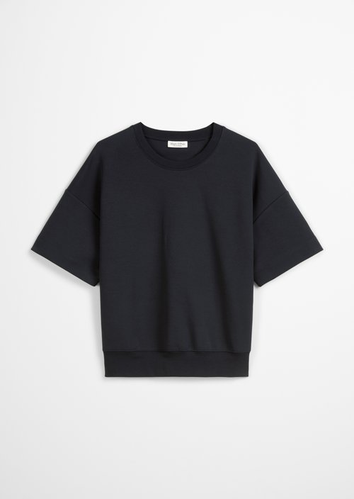 Regular short-sleeved sweatshirt — Deep Night Blue