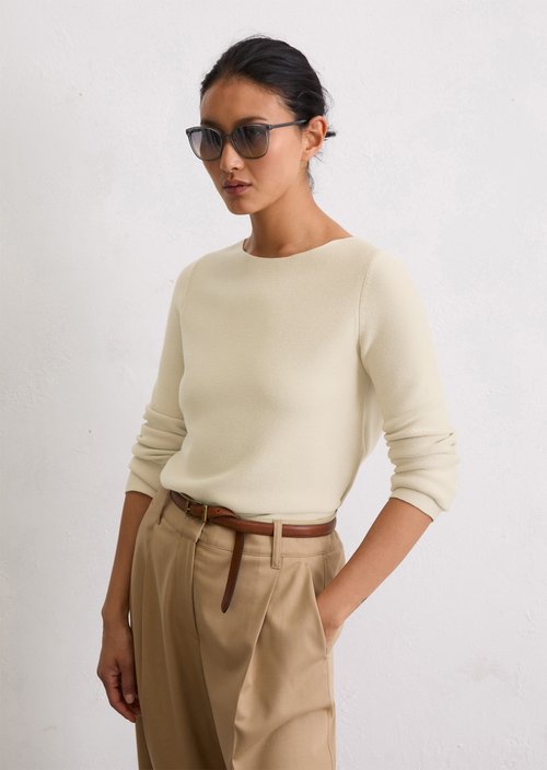 Sweater slim — Light Oat