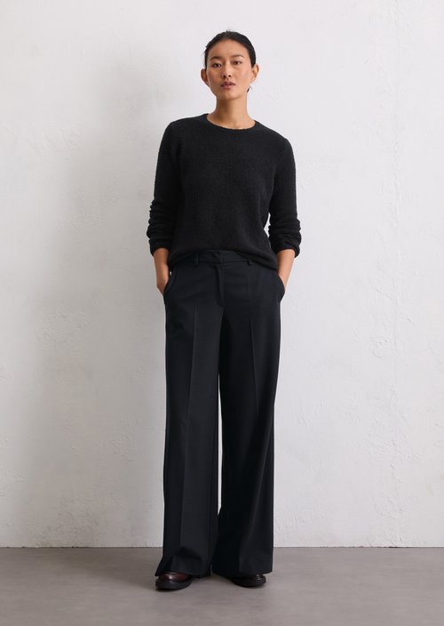 Knitted sweater regular — Deep Night Blue