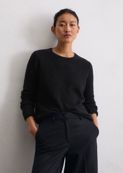 Knitted sweater regular — Deep Night Blue