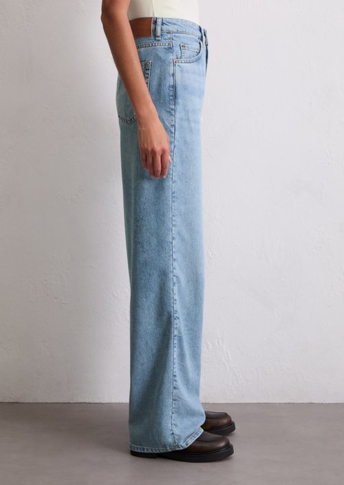 Jeans model Tolva wide long — Light Blue