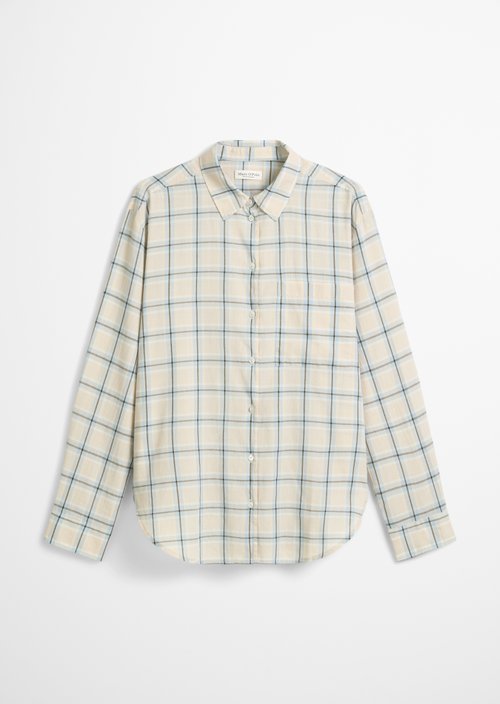 Check blouse regular — Light Blue