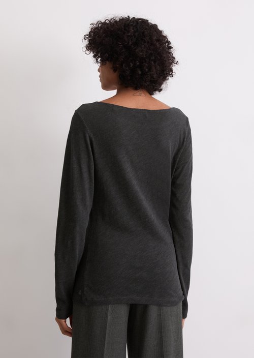 Longsleeve regular — Dark Grey Melange
