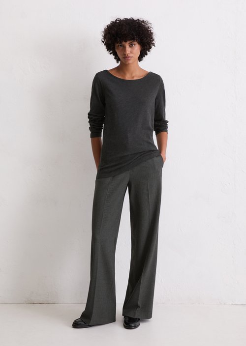Longsleeve regular — Dark Grey Melange