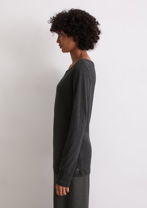 Longsleeve regular — Dark Grey Melange