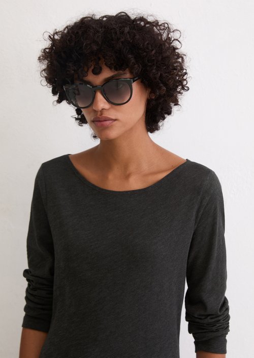Longsleeve regular — Dark Grey Melange