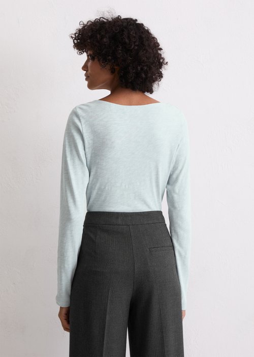 Longsleeve regular — Silvery Blue