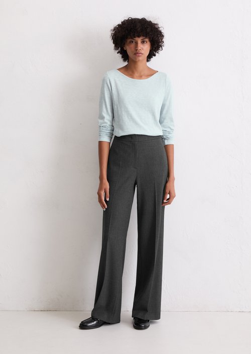 Longsleeve regular — Silvery Blue