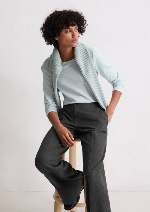 Longsleeve regular — Silvery Blue