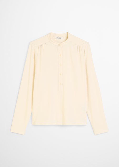 Relaxed jersey blouse — Chalky Sand