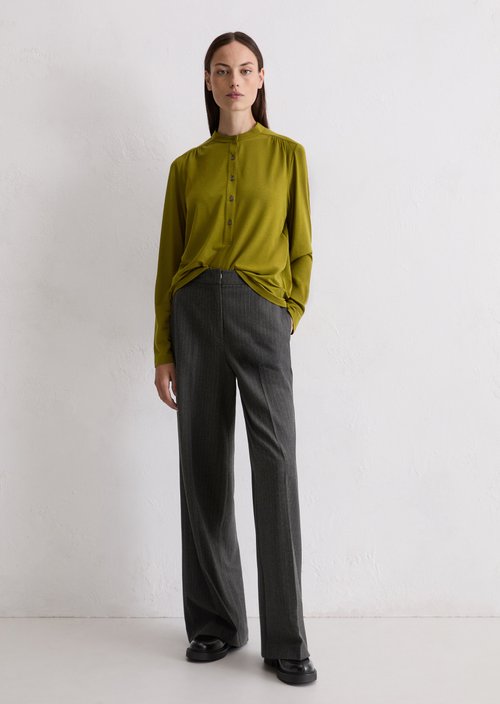 Relaxed jersey blouse — Deep Pea