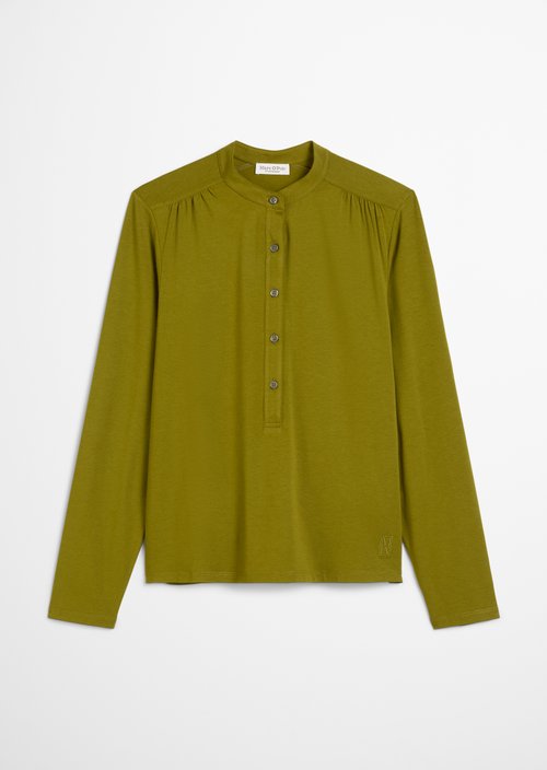 Relaxed jersey blouse — Deep Pea