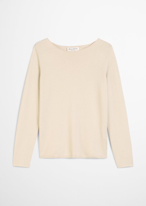 Regular fine knit sweater — Light Oat