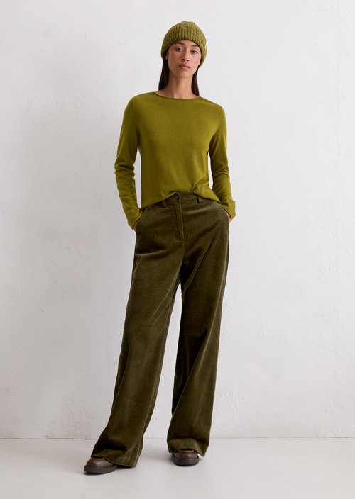 Regular fine knit sweater — Deep Pea