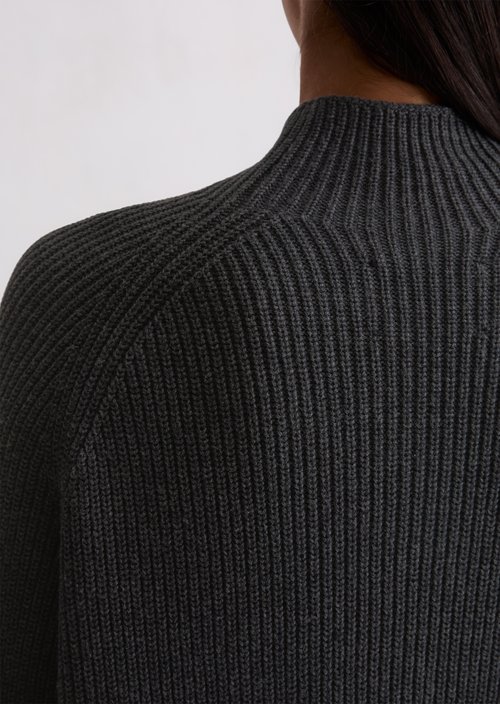 DfC knitted sweater regular — Dark Grey Melange
