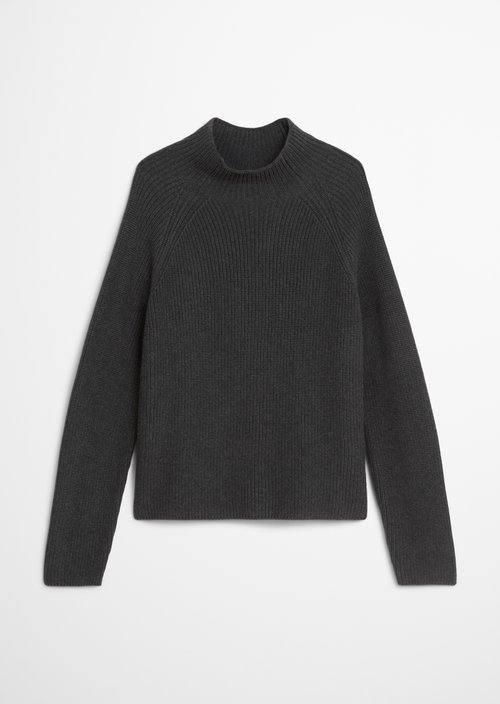 DfC knitted sweater regular — Dark Grey Melange