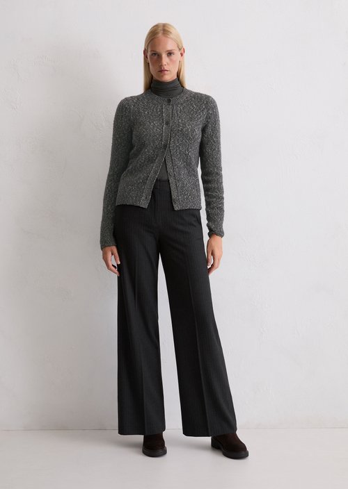 Cardigan slim — Dark Grey Melange