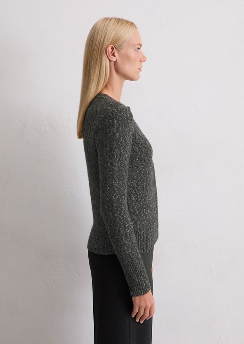 Cardigan slim — Dark Grey Melange