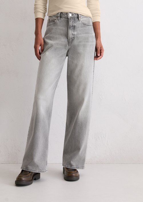 Jeans model Tolva wide long — Medium Grey