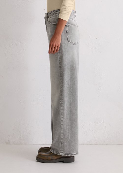 Jeans model Tolva wide long — Medium Grey