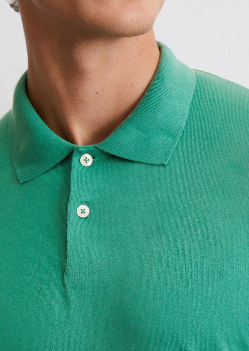 DfC polo shirt jersey regular — Eucalyptus Green
