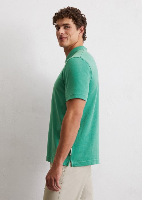 DfC polo shirt jersey regular — Eucalyptus Green
