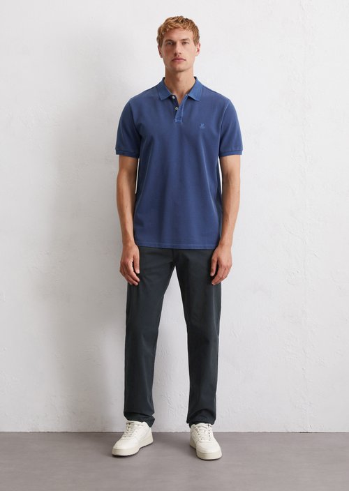 Piqué regular polo shirt — Iris Ink