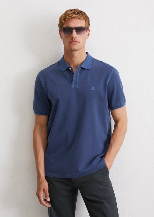 Piqué regular polo shirt — Iris Ink
