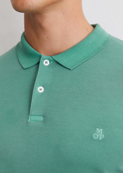 Piqué shaped polo shirt — Eucalyptus Green