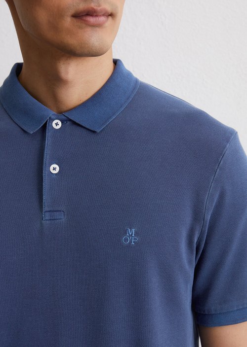 Piqué shaped polo shirt — Iris Ink