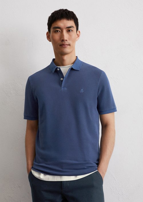 Piqué shaped polo shirt — Iris Ink