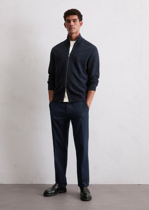 Zipper training jacket — Dark Navy