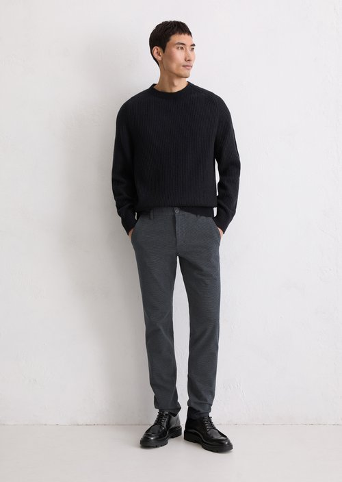 Chino model Stig shaped — Dark Blue