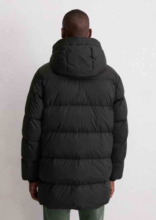 Regular puffer down jacket — Black (alternate view)