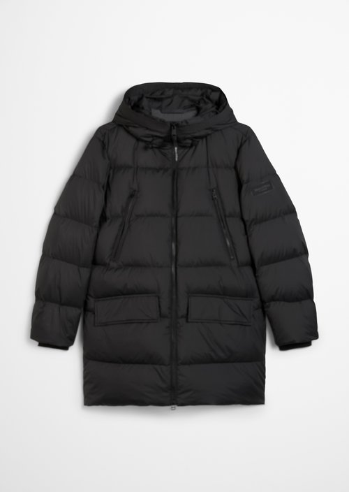 Regular puffer down jacket — Black