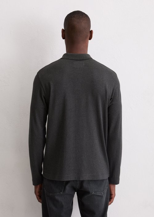 DfC Longsleeve regular — Dark Grey Melange