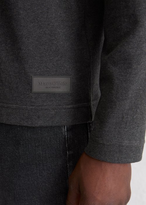 DfC Longsleeve regular — Dark Grey Melange