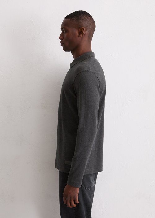 DfC Longsleeve regular — Dark Grey Melange