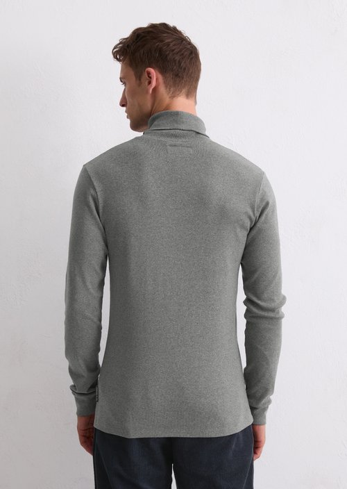 DfC Longsleeve shaped — Graphic Grey Melange (alternate view)