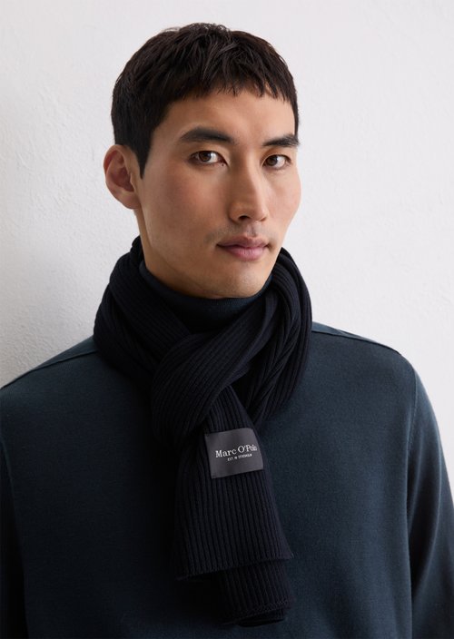 Strickschal — Dark Navy