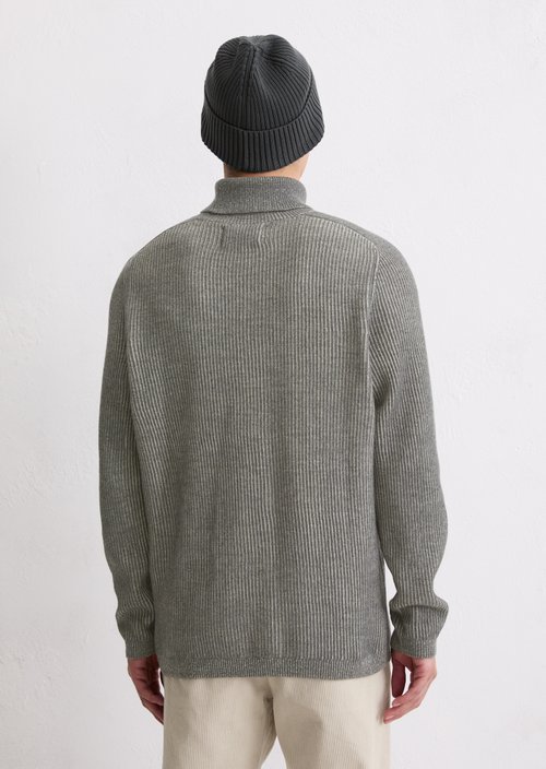 Regular turtleneck sweater — Medium Grey