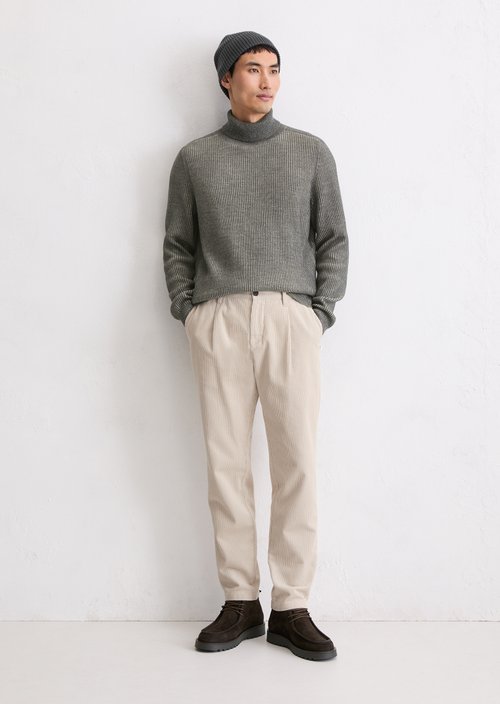 Regular turtleneck sweater — Medium Grey