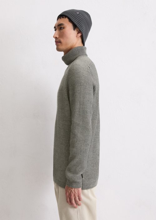 Regular turtleneck sweater — Medium Grey