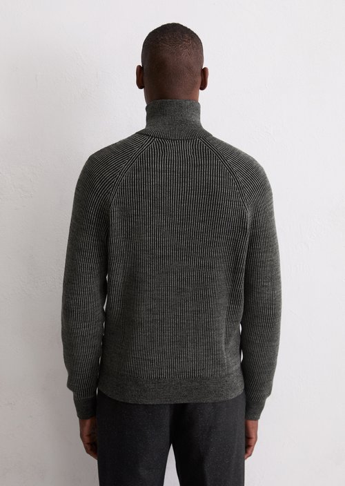 Zipper cardigan regular — Dark Grey