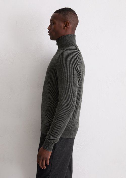 Zipper cardigan regular — Dark Grey