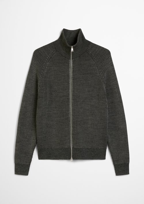 Zipper cardigan regular — Dark Grey