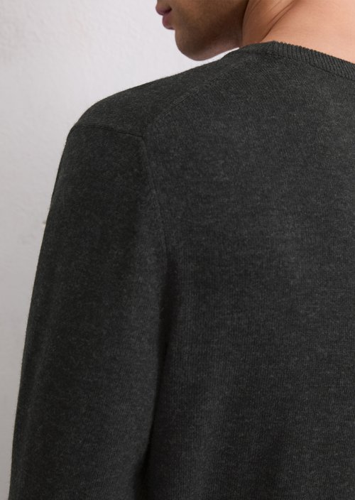 Sweater regular — Dark Grey Melange