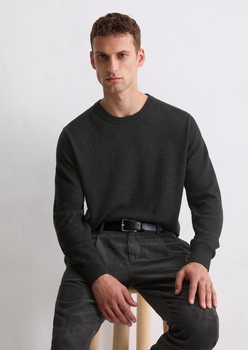 Sweater regular — Dark Grey Melange