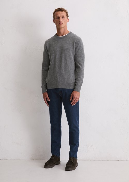 Sweater regular — Graphic Grey Melange