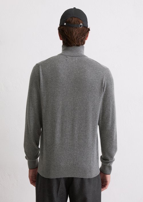 Zipper cardigan regular — Graphic Grey Melange